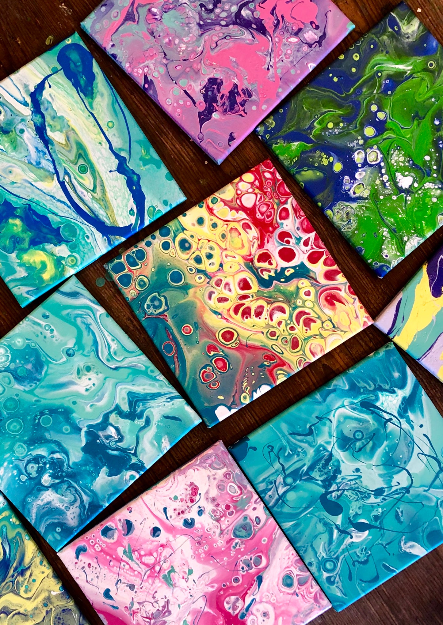 FIRST FRIDAY:  Acrylic Pouring Painting