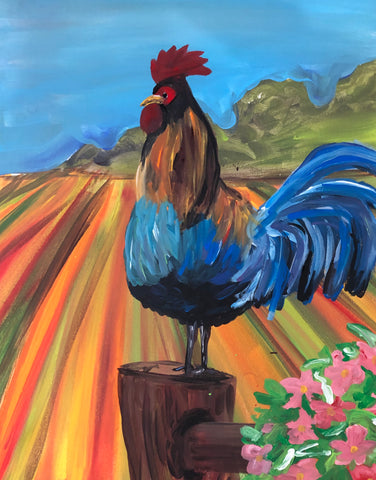 "Rooster Painting"