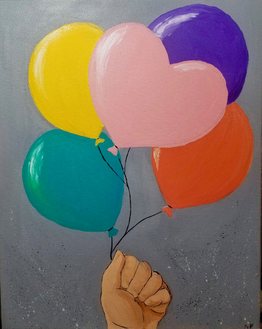 Daddy/Daughter Valentine's Painting